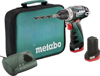 АККУМУЛЯТОРНАЯ ДРЕЛЬ-ШУРУПОВЕРТ METABO POWERMAXX BS (2 АКБ 12 В / 2,0 А·ч+ЗУ LC 40+Сумка для инструментов) 5469 - фото 12911