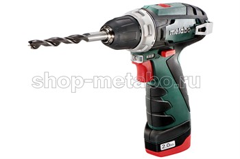 АККУМУЛЯТОРНАЯ ДРЕЛЬ METABO POWERMAXX BS (1 АКБ 12 В / 2,0 А·ч+ЗУ LC 40+Сумка для инструментов) 5527 - фото 12971