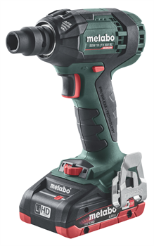 АККУМУЛЯТОРНЫЙ УДАРНЫЙ ГАЙКОВЕРТ METABO SSW 18 LTX 300 BL (2 АКБ 18 В / 4,0 А·ч+ЗУ ASC 30-36 В «AIR COOLED»+Пластиковый кофр) 5578 - фото 13262