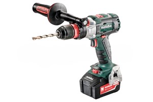 АККУМУЛЯТОРНАЯ УДАРНАЯ ДРЕЛЬ-ШУРУПОВЕРТ METABO SB 18 LTX BL Q I (2 АКБ 18 В/5,2 А*ч+ЗУ ASC 30-36 В «AIR COOLED»+Доп. рукоятка+Пластиковый кофр) 5494