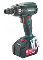 АККУМУЛЯТОРНЫЙ УДАРНЫЙ ГАЙКОВЕРТ METABO SSW 18 LTX 400 BL (2 АКБ 18 В/4,0 А-час+ЗУ ASC 30-36 V "AIR COOLED"+Пластмассовый чемодан) 5601