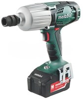 АККУМУЛЯТОРНЫЙ УДАРНЫЙ ГАЙКОВЕРТ METABO SSW 18 LTX 600 (2 АКБ 18 В/4,0 Ач+ЗУ ASC 30-36 V "AIR COOLED"+Пластмассовый кейс) 5604