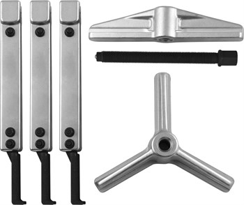 AE310140 Съемник универсальный, американского типа со скользящими 2-3 захватами в наборе, диапазон захватов внутр./наружн. 60-160/40-120, глубина захвата 200 мм AE310140 - фото 29472