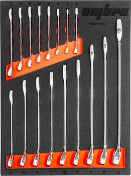 OMT17STE Набор ключей комбинированных 6-24 мм в EVA ложементе 280х375 мм, 17 предметов OMT17STE - фото 33089