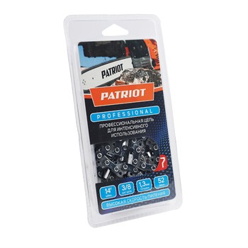 Цепь пильная PATRIOT 91LP-52E Professional (3/8quot;, 1.3 мм, 52 звена) 862321035 - фото 35592