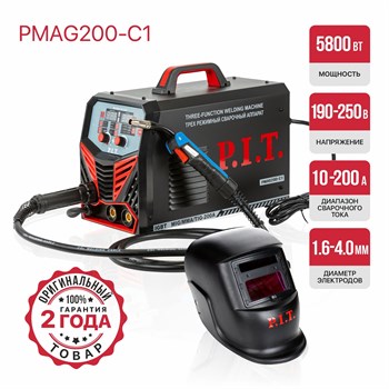 ВЫГОДНЫЙ КОМПЛЕКТ! Сварочный полуавтомат P.I.T. PMAG200-C1 + УШМ P.I.T. PWS125-C6 26365 - фото 47611